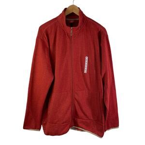 JUNCTION WEST New Full Zip Sweater Jacket Light Weight Orange XL Casual Comfort